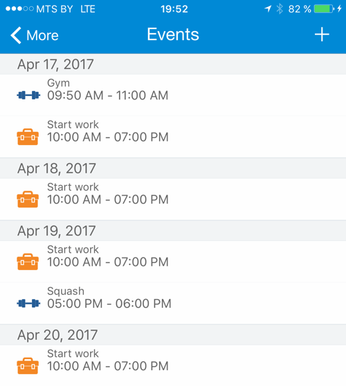 Calendar Events