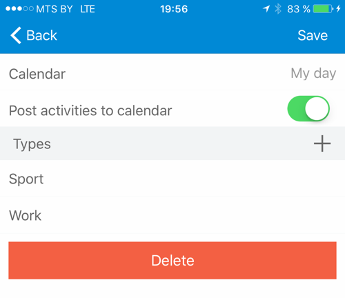 Calendar Export